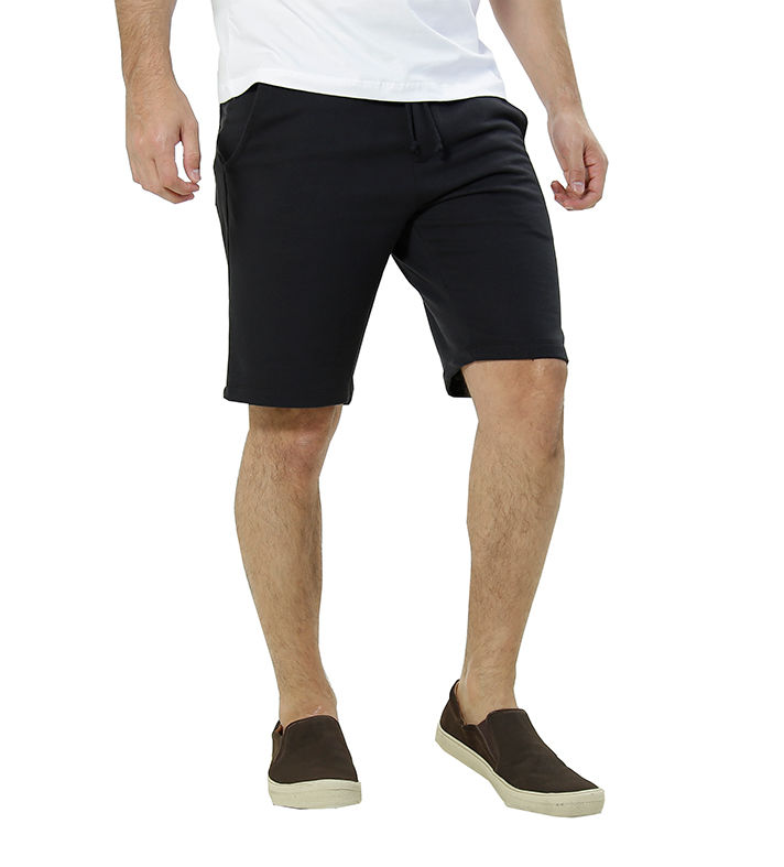 BERMUDA MOLETOM PRETO