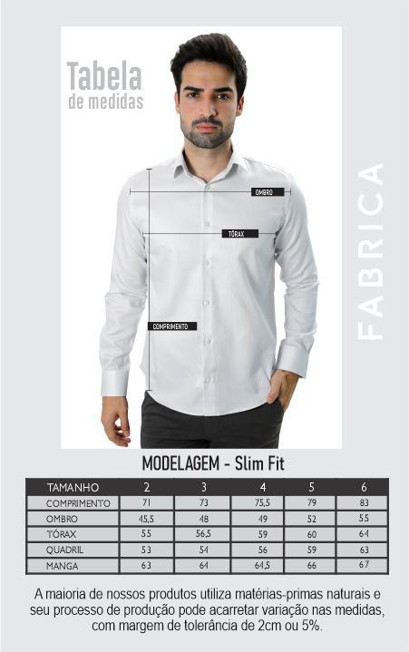 CAMISA MANGA LONGA SLIM FIT BÁSICA PRETA - Imagem 5